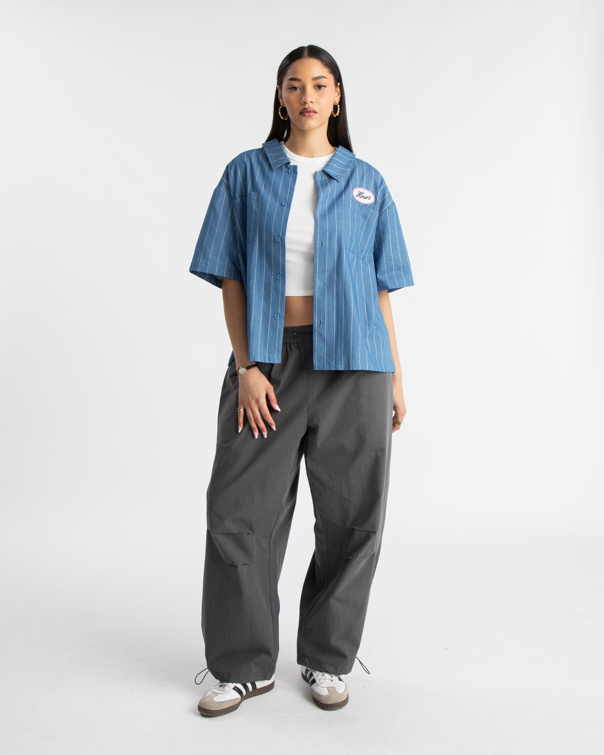 Baggy Nylon Pants - Charcoal – Hours