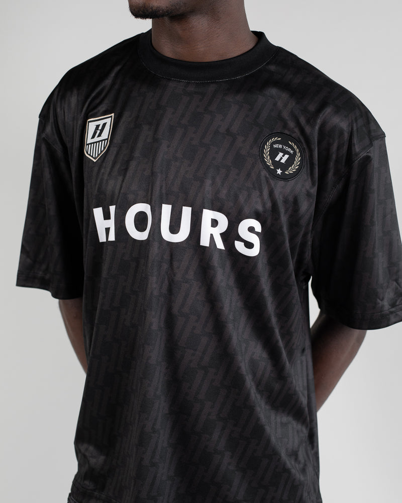 Hours Soccer Jersey - Black