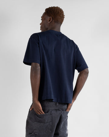 Cropped T-Shirt - Navy