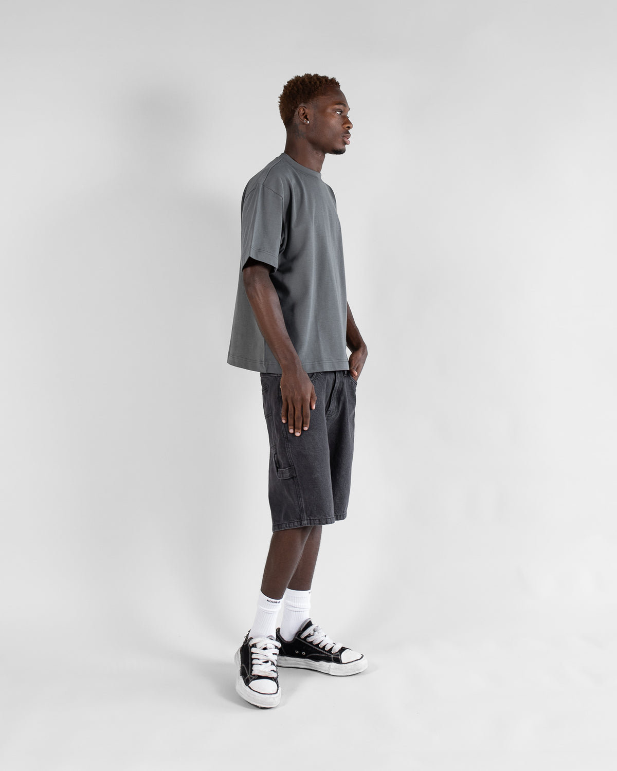 Tシャツ・カットソー chatter unbalance cutting vintagepig short-sleeved T-shirt chatter unbalance cutting vintagepig short-sleeved T-shirt