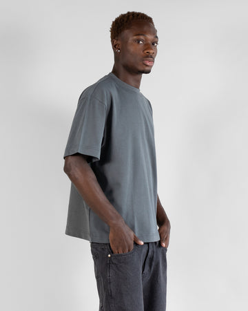 Cropped T-Shirt - Charcoal