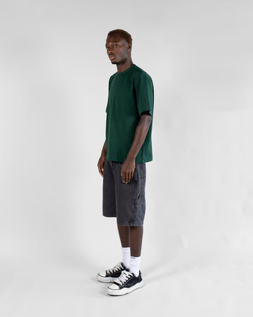 Cropped T-Shirt - Forest Green