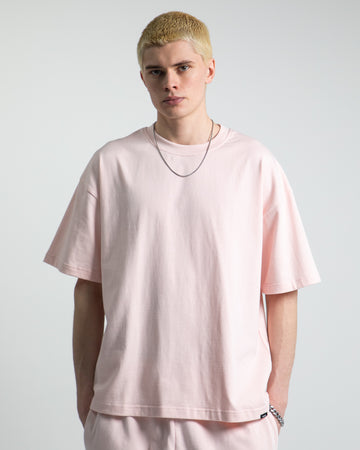Drop Shoulder T-Shirt - Blush
