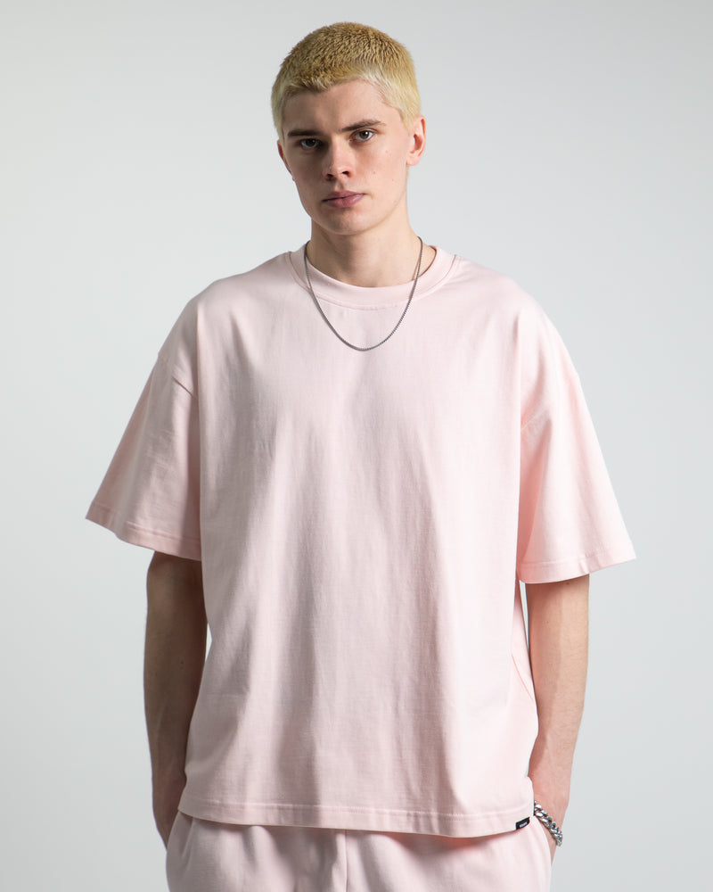 Drop Shoulder T-Shirt - Blush