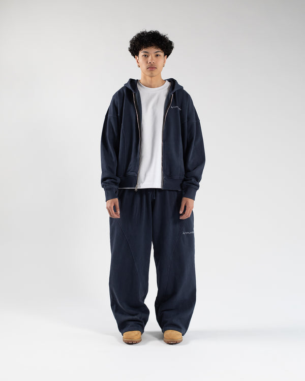 Signature Zip Hoodie - Vintage Navy