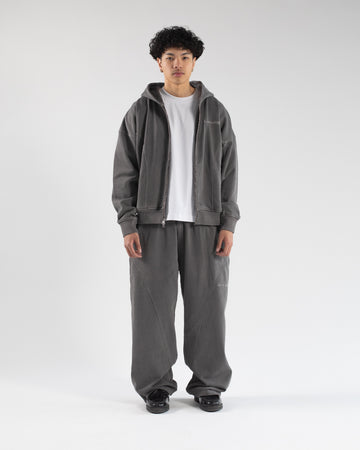 Signature Zip Hoodie - Vintage Grey