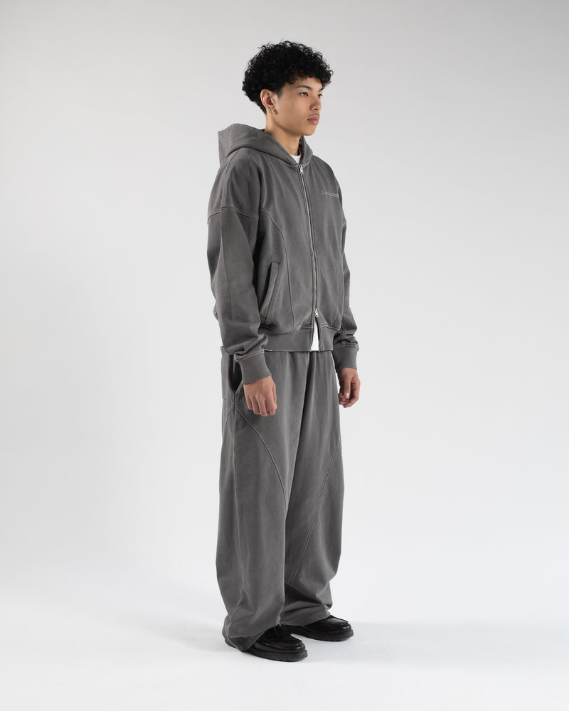 Signature Zip Hoodie - Vintage Grey