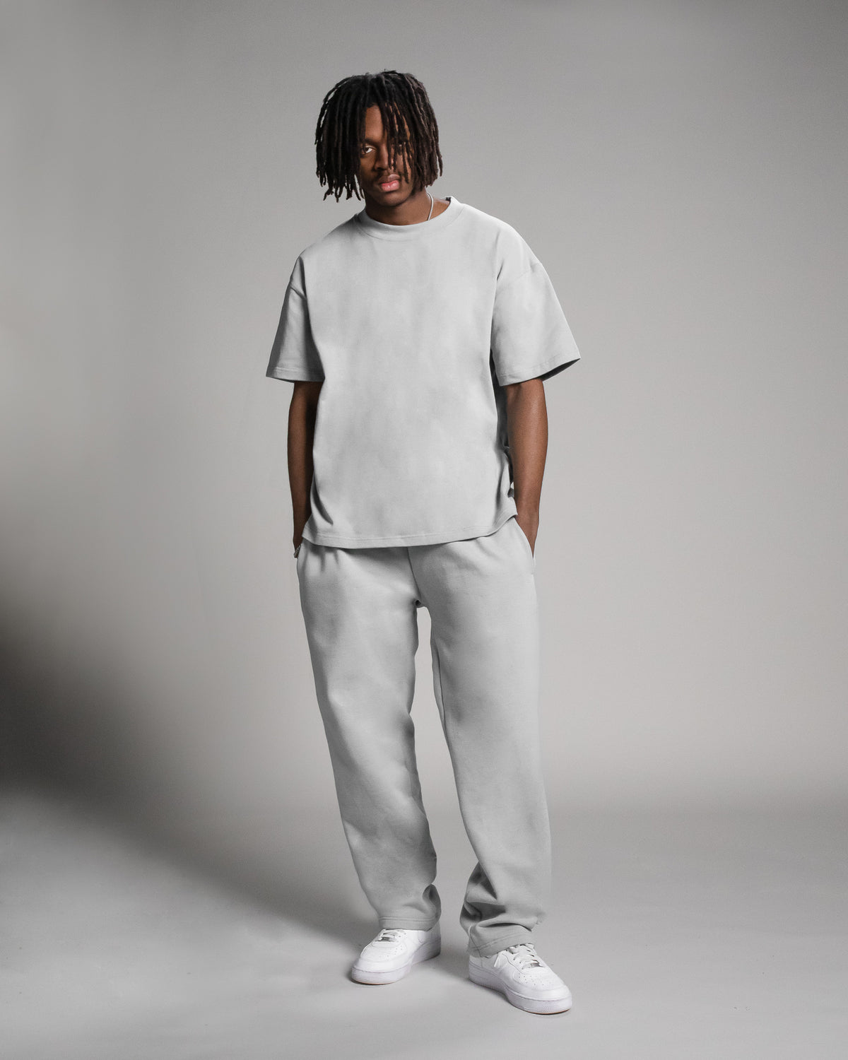Drop Shoulder T-Shirt - Stone