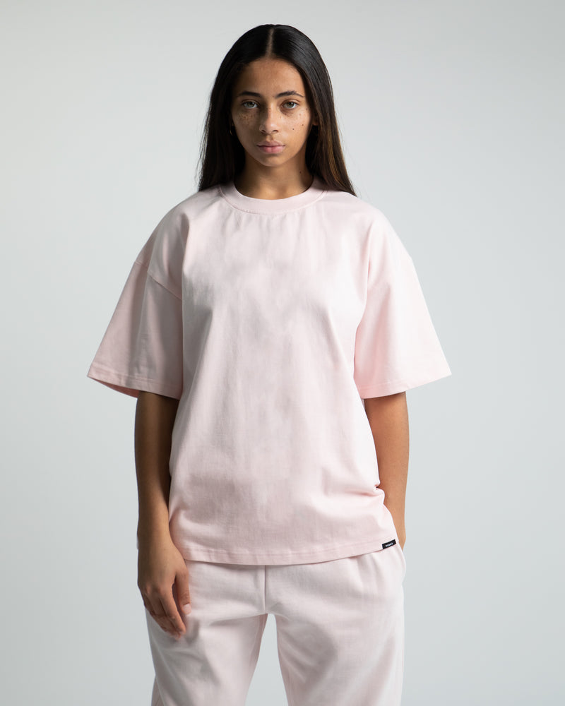 Drop Shoulder T-Shirt - Blush