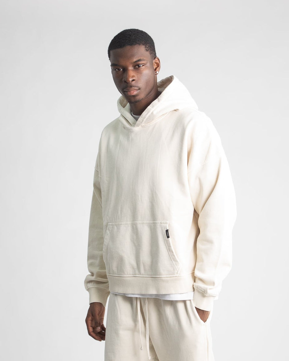Cropped Hoodie - Vintage Bone