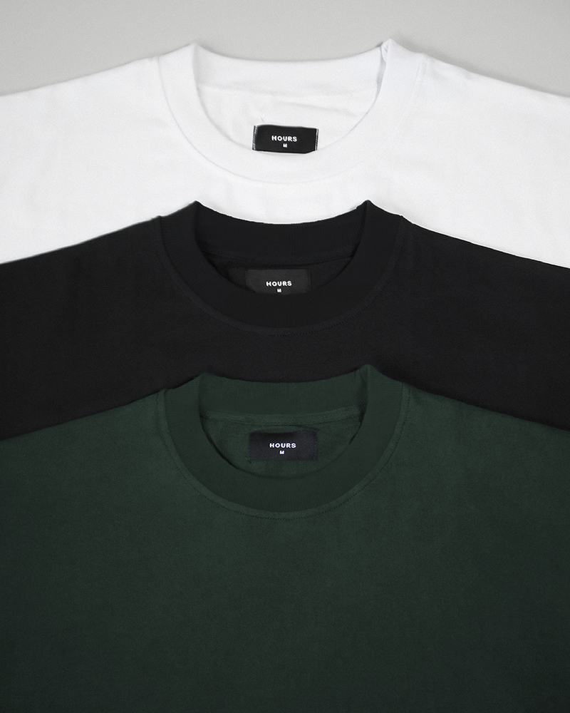 Drop Shoulder T-Shirt - 3Pack