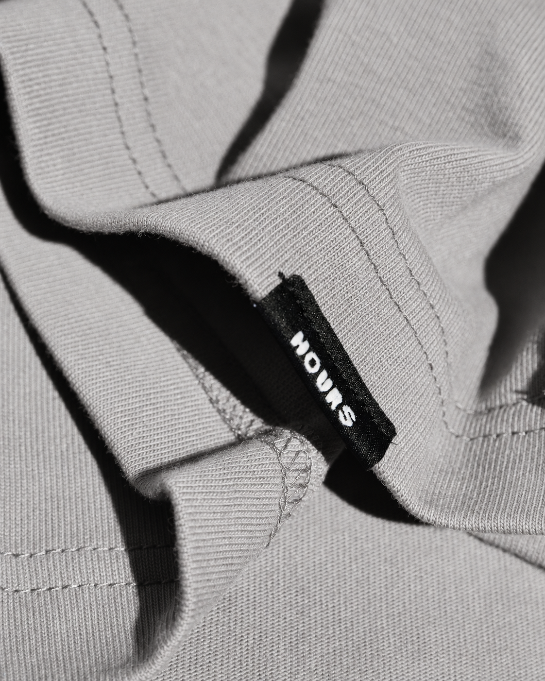 Drop Shoulder T-Shirt - Light Grey