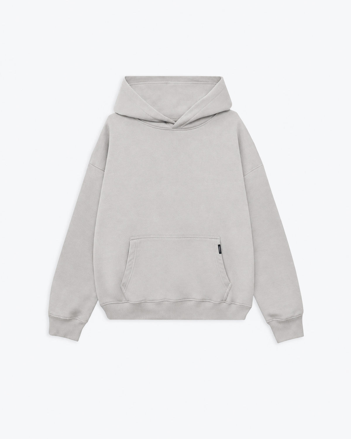Drop Shoulder Hoodie - Light Grey
