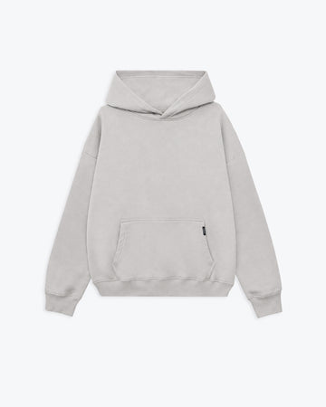 Drop Shoulder Hoodie - Light Grey