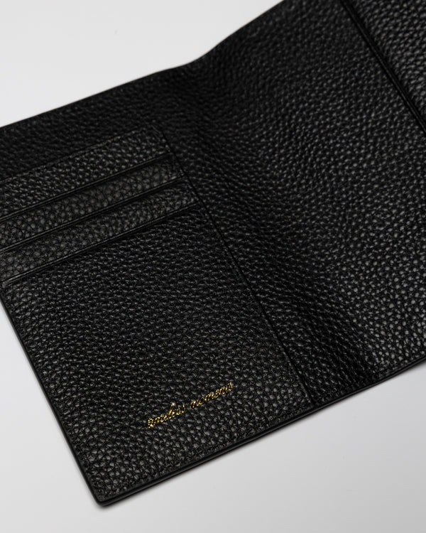 Signature Passport Holder - Black
