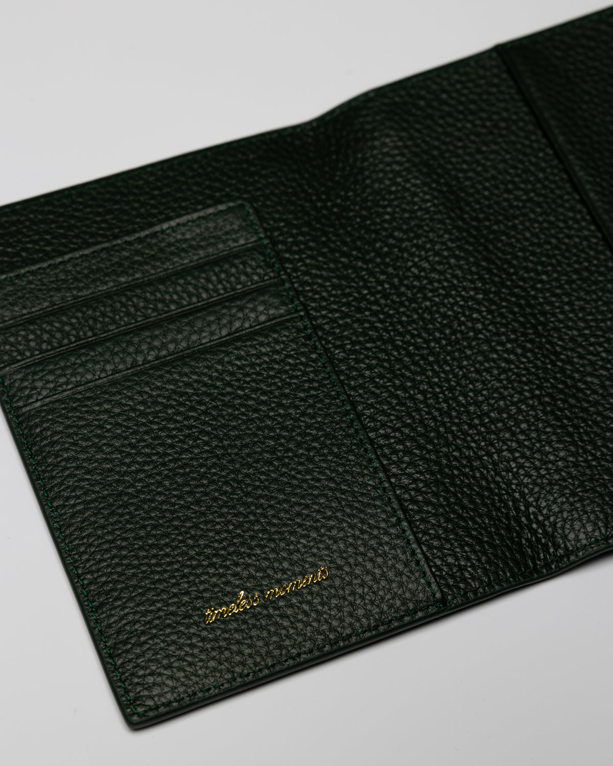 Signature Passport Holder - Forest Green