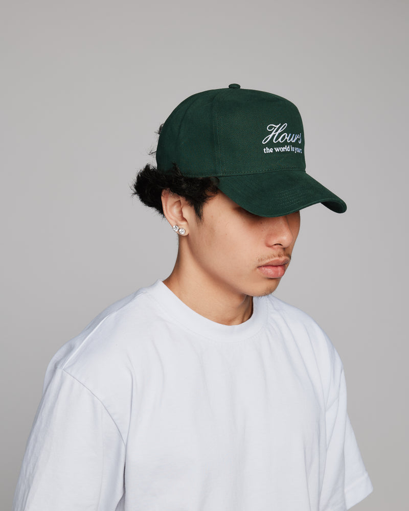The World is Yours Snapback - Forest Green