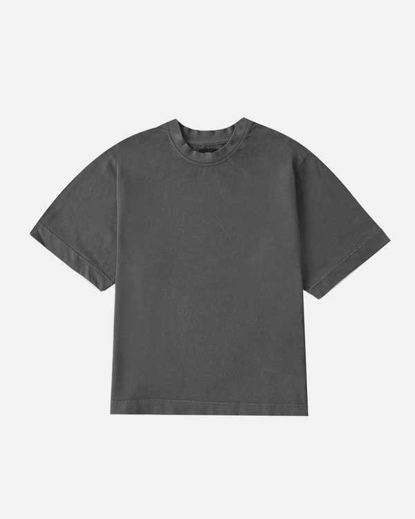 Cropped T-Shirt - Vintage Grey