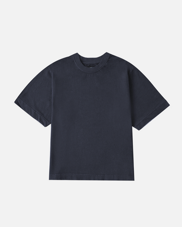 Cropped T-Shirt - Vintage Navy