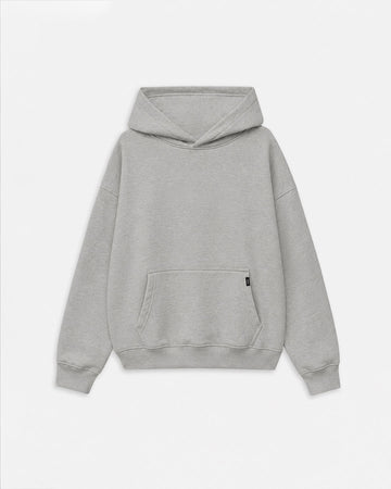 Drop Shoulder Hoodie - Grey
