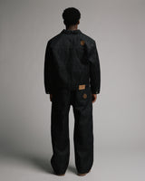 Raw Denim Jacket - Black