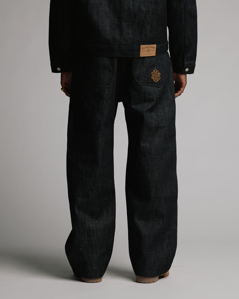 Baggy Raw Denim - Black