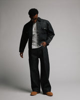 Raw Denim Jacket - Black