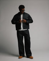 Baggy Raw Denim - Black