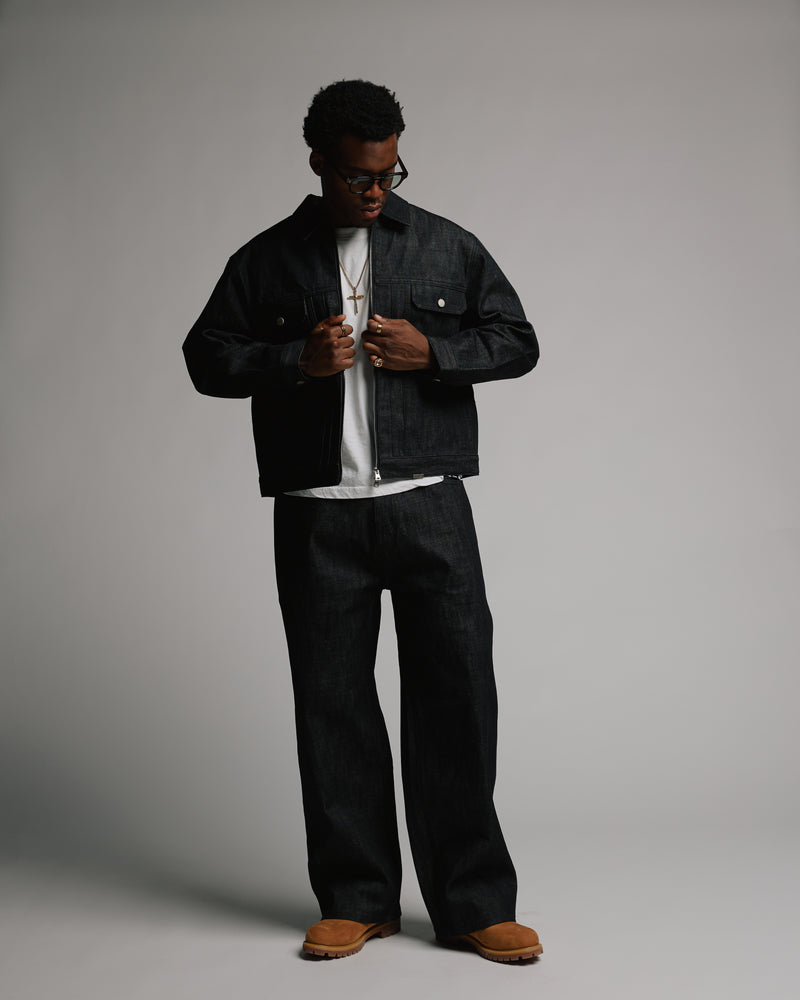 Baggy Raw Denim - Black