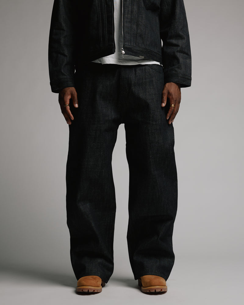Baggy Raw Denim - Black
