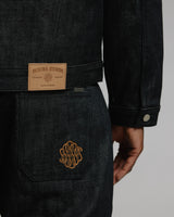 Raw Denim Jacket - Black