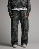 Baggy Sweatpants - Black Camo