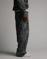 Baggy Sweatpants - Black Camo