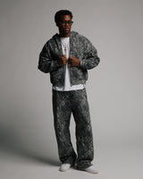 Baggy Sweatpants - Black Camo