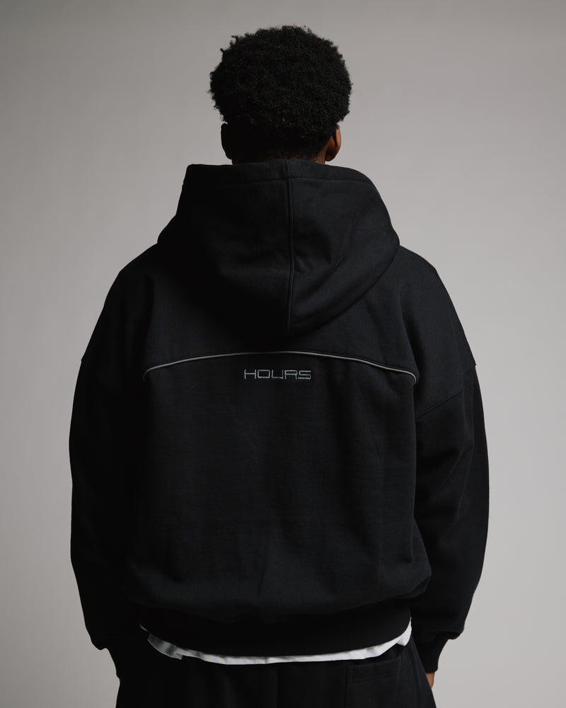 Arc Zip Hoodie - Black