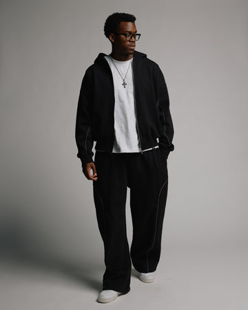 Arc Zip Hoodie - Black