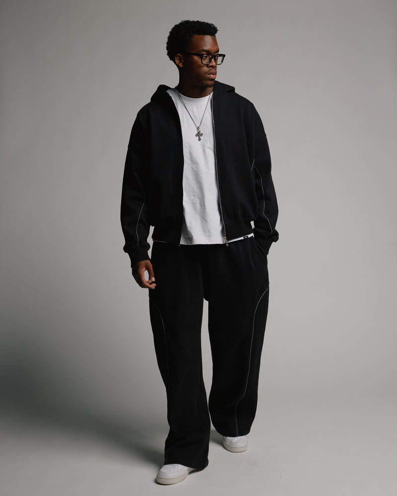 Arc Zip Hoodie - Black