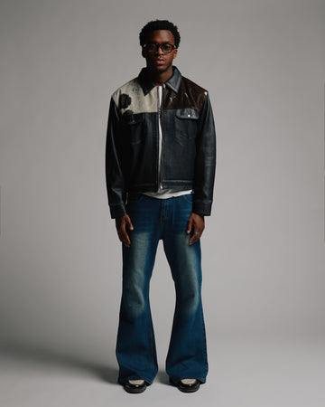 Flare Denim Pants - Mid Blue