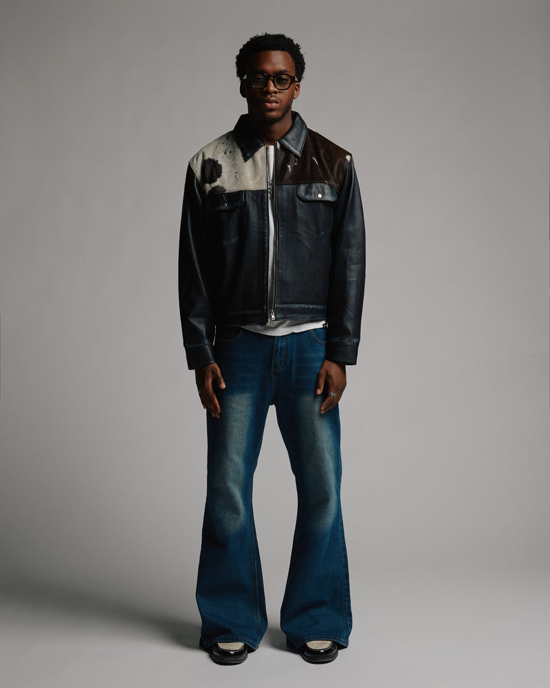 Flare Denim Pants - Mid Blue