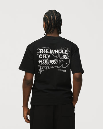 City is Hours T-Shirt - Black