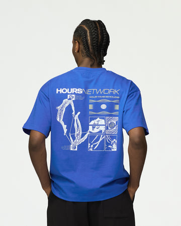 Hours Network T-Shirt - Royal Blue