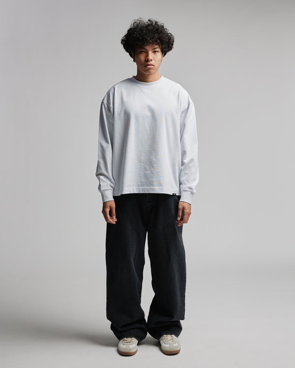 Cropped Long Sleeve - White
