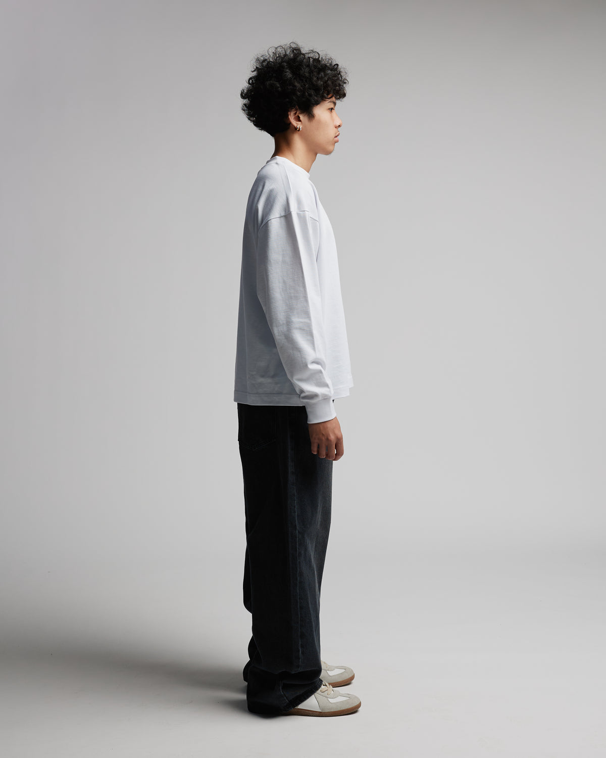 Cropped Long Sleeve - White