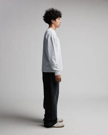 Cropped Long Sleeve - White
