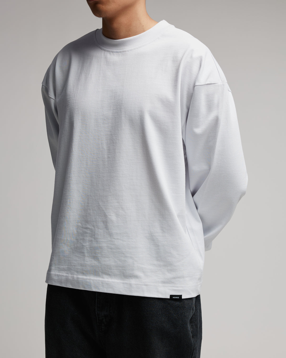 Cropped Long Sleeve - White