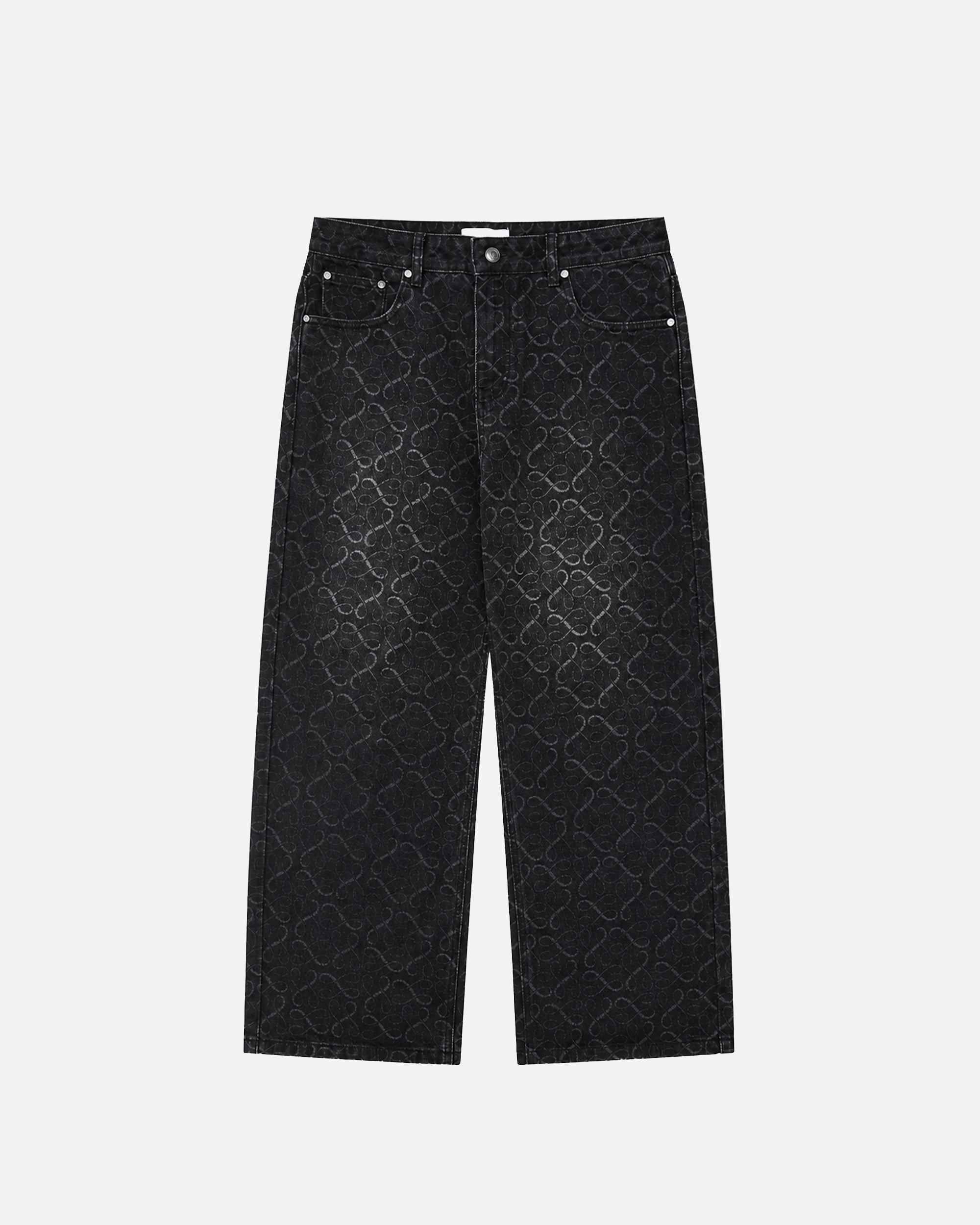 Baggy Laser Denim - Washed Black