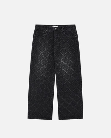 Baggy Laser Denim - Washed Black