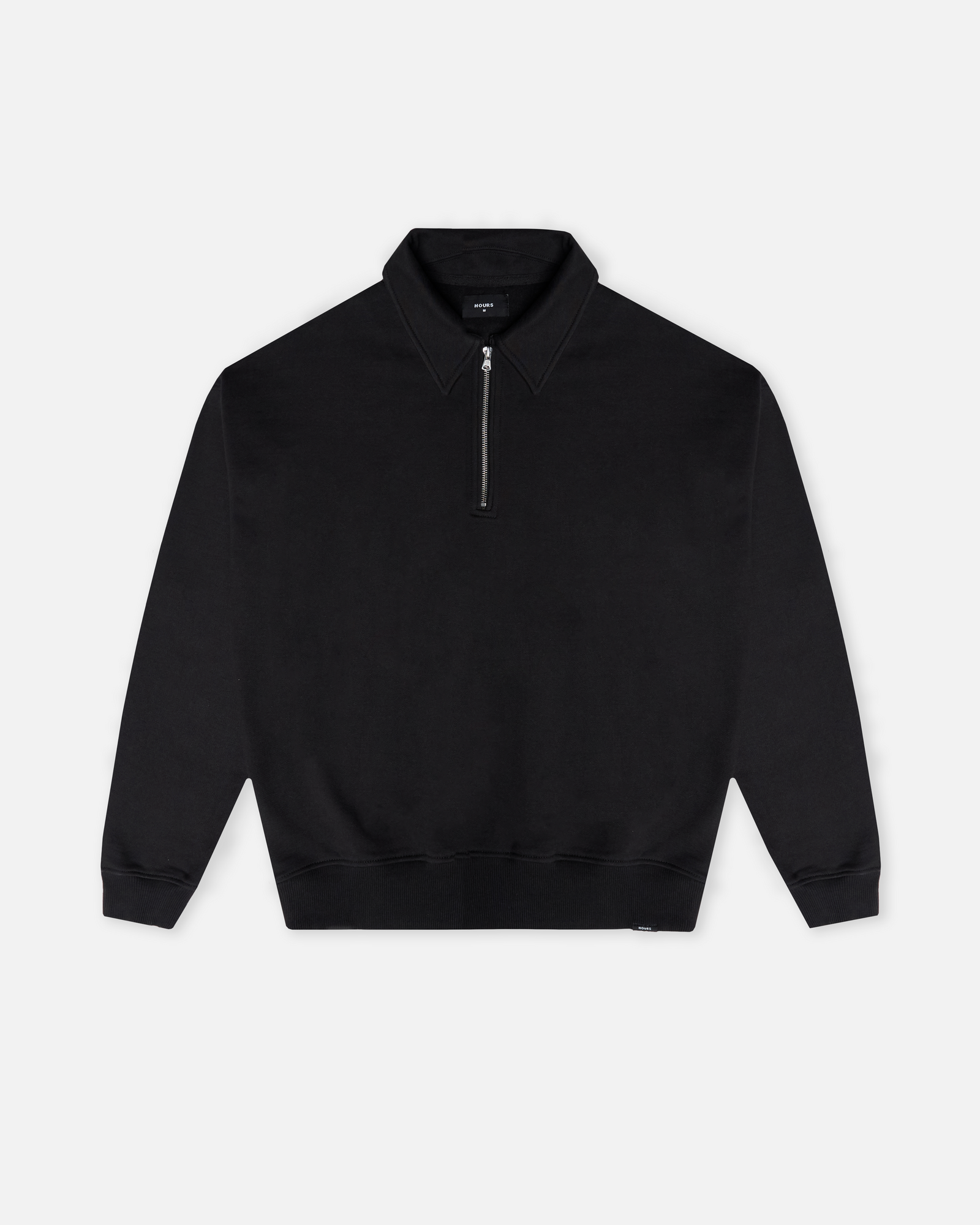 ★SATUR★ Lawton Half Zip-Up Sweatshirt Black Black1_4Zip_1600x.png?v=1748197513