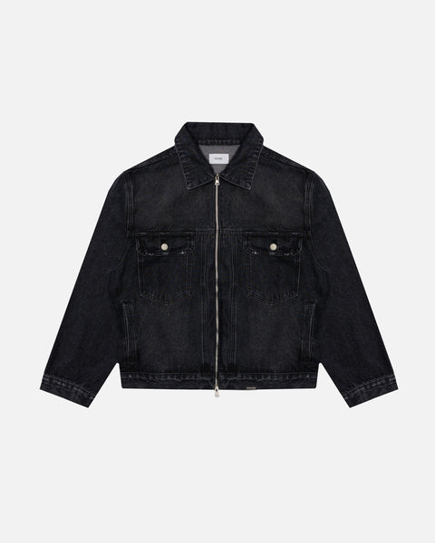 ［L］OVY Black Washed 2nd Denim Jacket Japan Black Washed 2nd Type Heavy Oz Denim Jacket | OVY