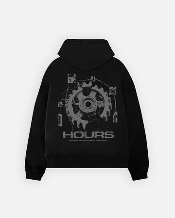 Machine Zip Hoodie - Black